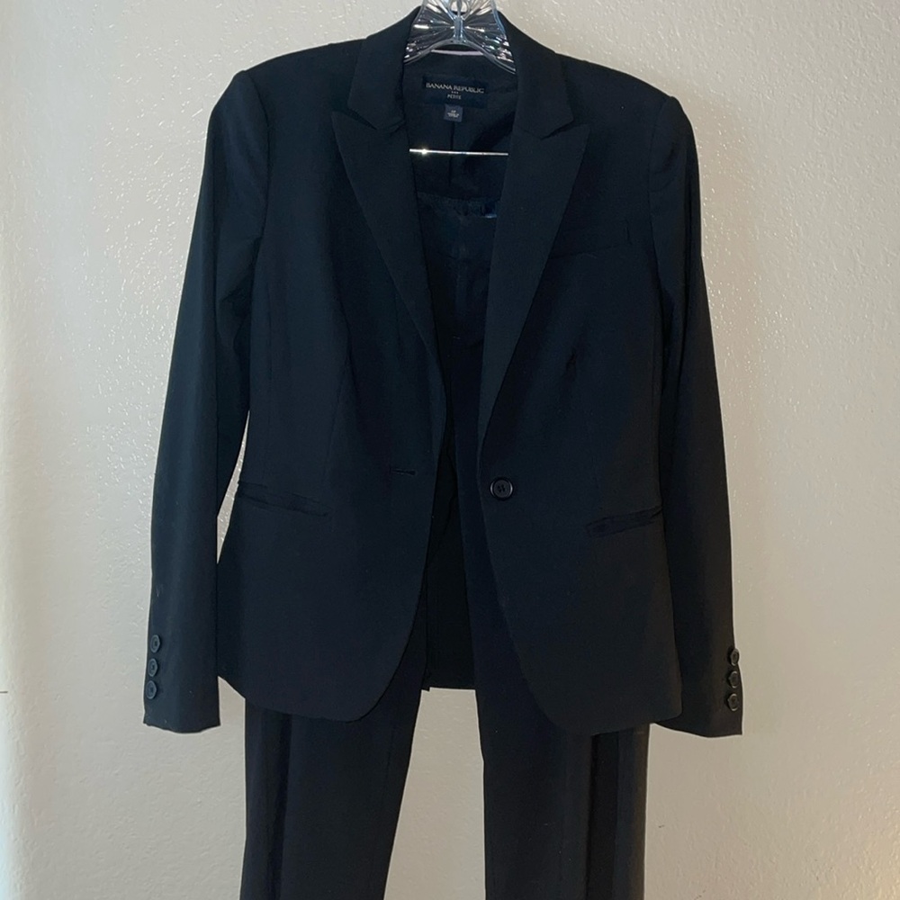 3 piece black suit